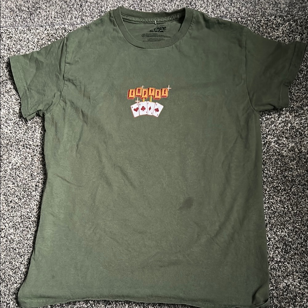 Empyre Olive Green Short Sleeve Tee with Graphic
